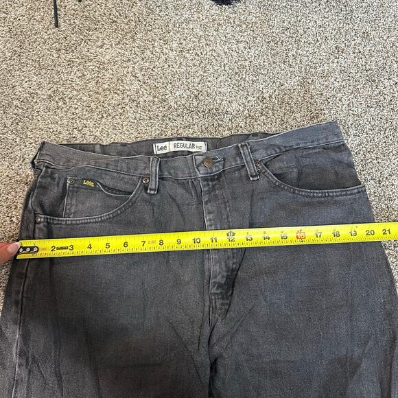 LEE Men's Regular Fit Denim Jeans Size 38X32 In Dark Wash - Picture 7 of 9